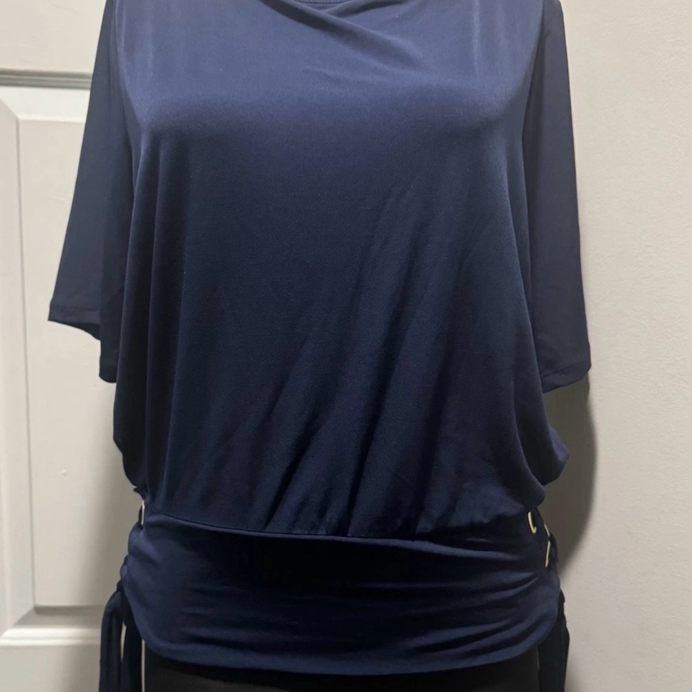 Michael Kors Navy Blue Blouse